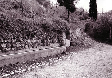 Trevi, l'antica strada di San Martino e la fonte di San Severino