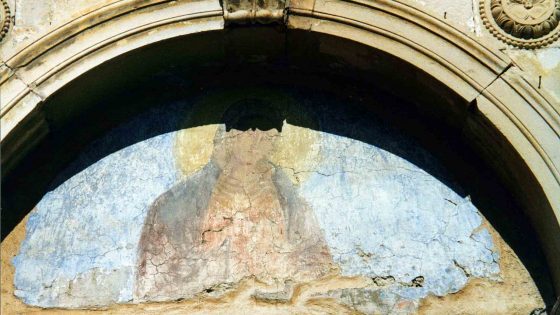 Castel Ritaldi - La Bruna, chiesa della Madonna della Bruna «Madonna del sovrapporta» [CAS015]