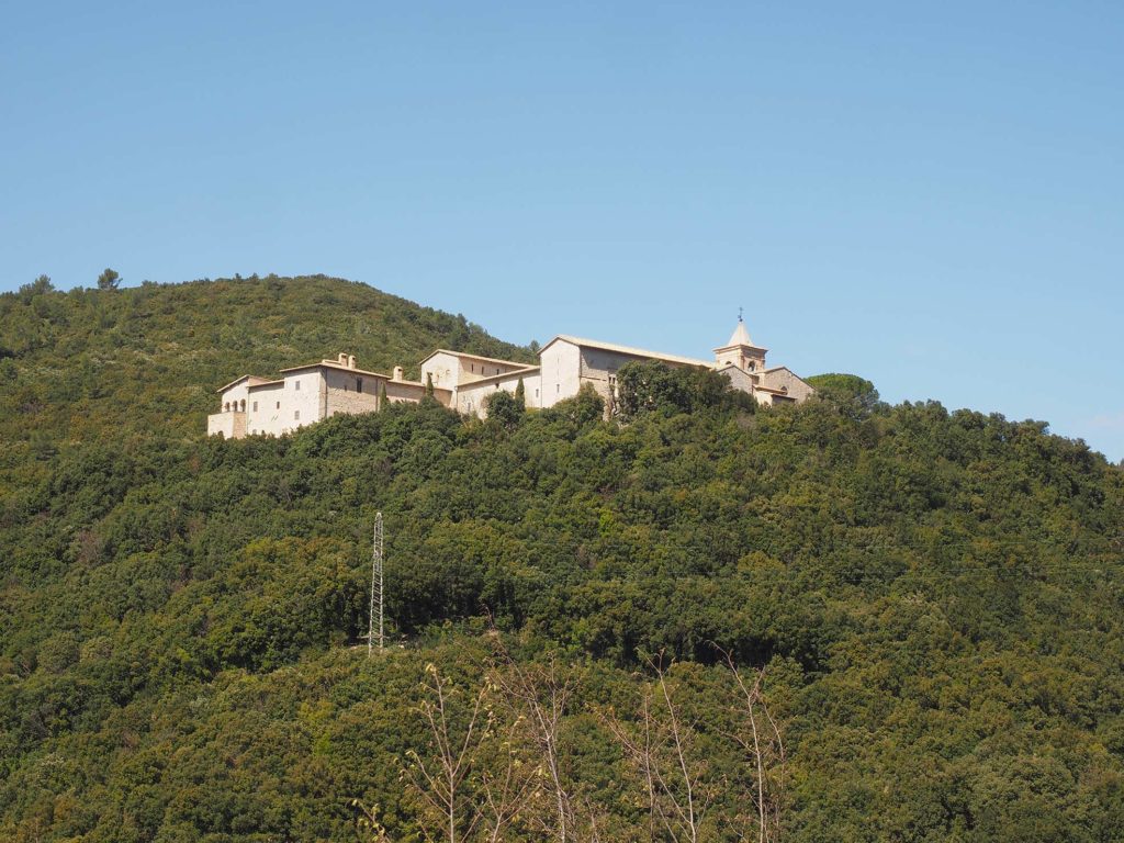 Foligno, abbazia di Sassovivo, panorama